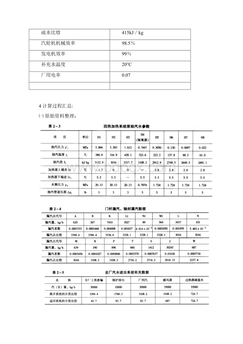 热力发电厂课程设计说明书国产600MW凝汽式机组全厂原则性热力系统设计计算电子教案.docx_第3页