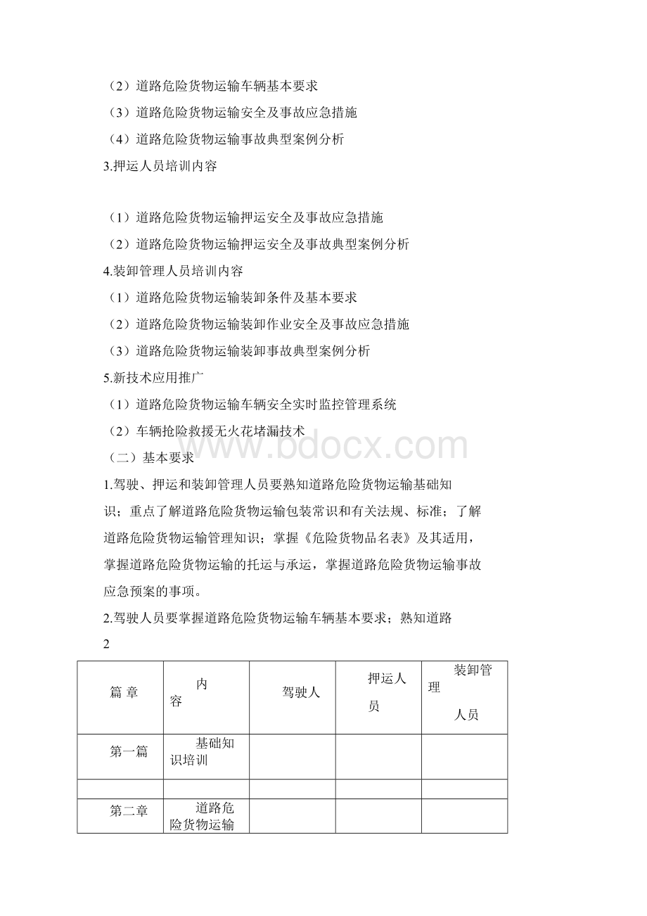 道路危险品运输从业人员培训计划.docx_第2页