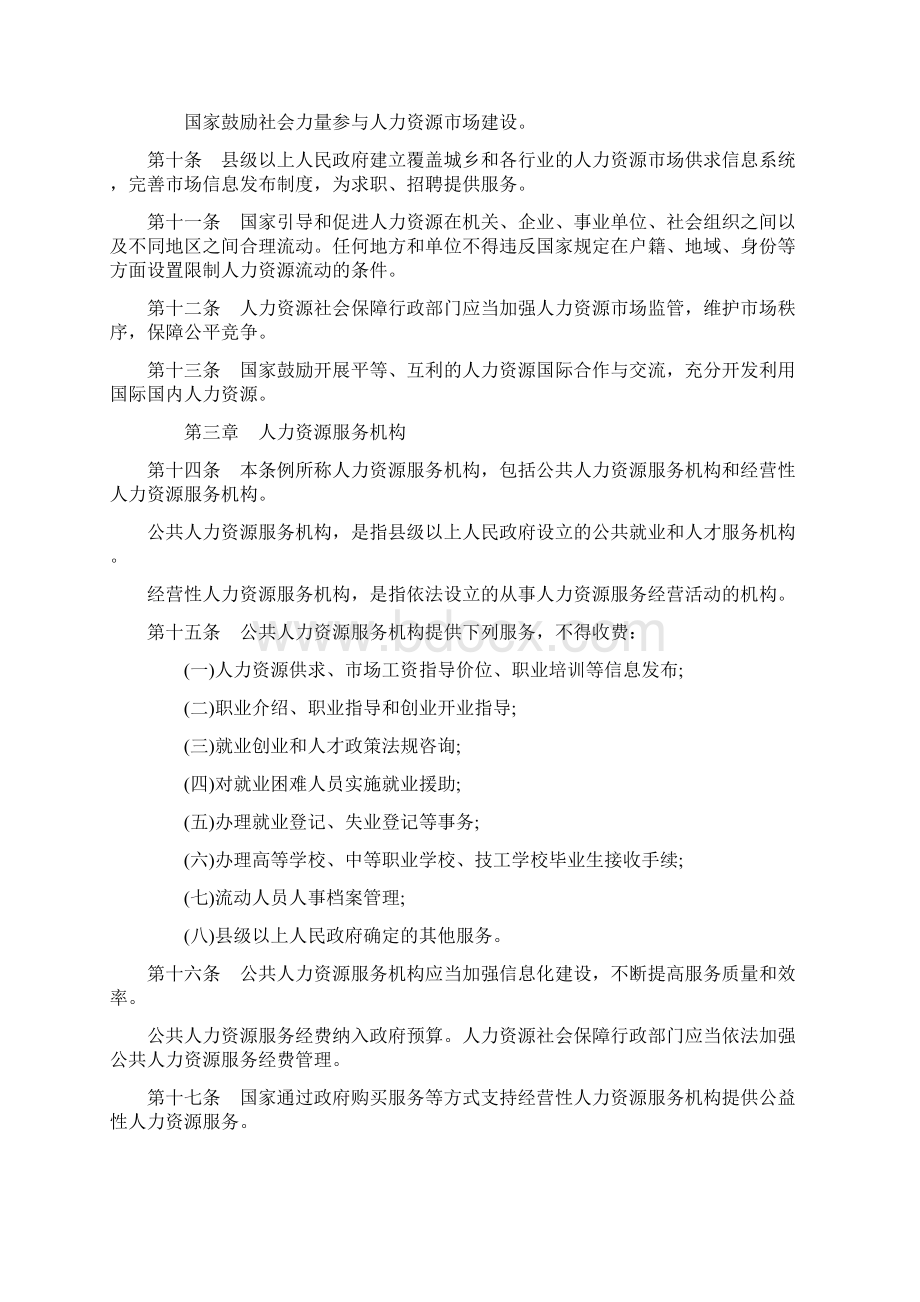 人力资源市场暂行条例最新Word格式.docx_第2页