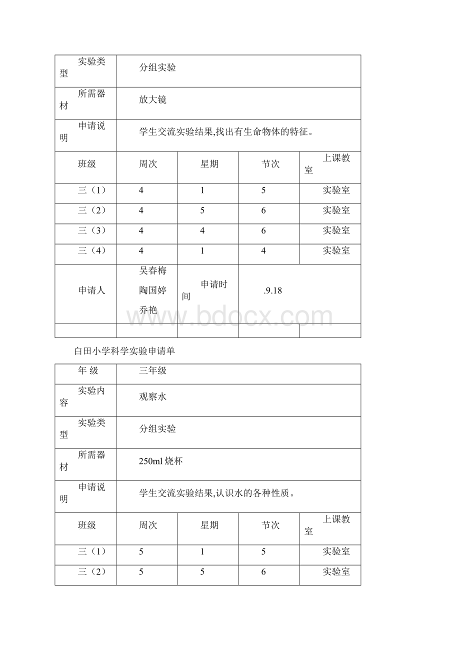 科学三年级实验申请报告单.docx_第2页