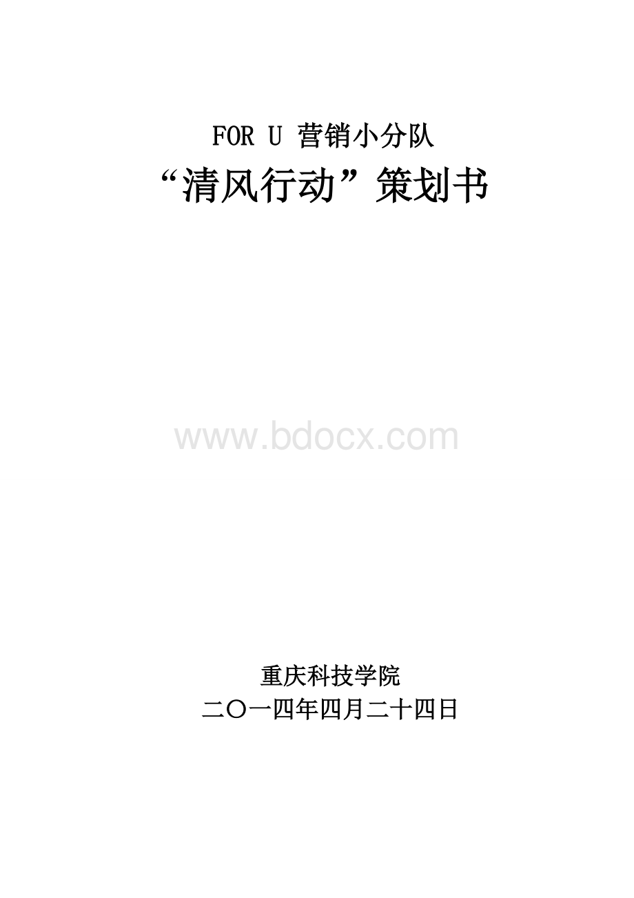 “清风行动”策划书Word格式文档下载.doc