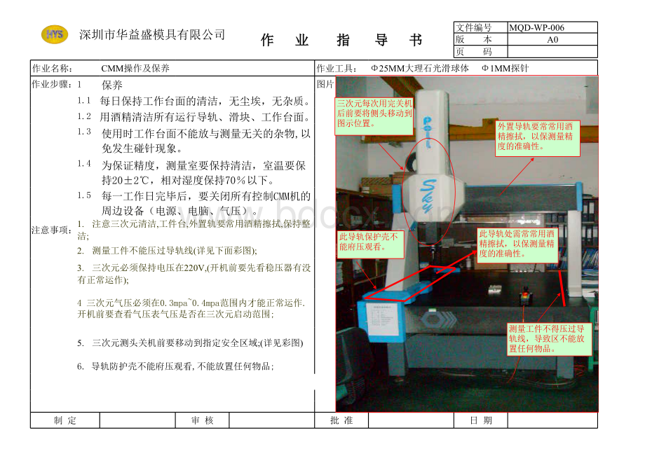 海克斯康CMM操作指引_表格文件下载.xls_第1页