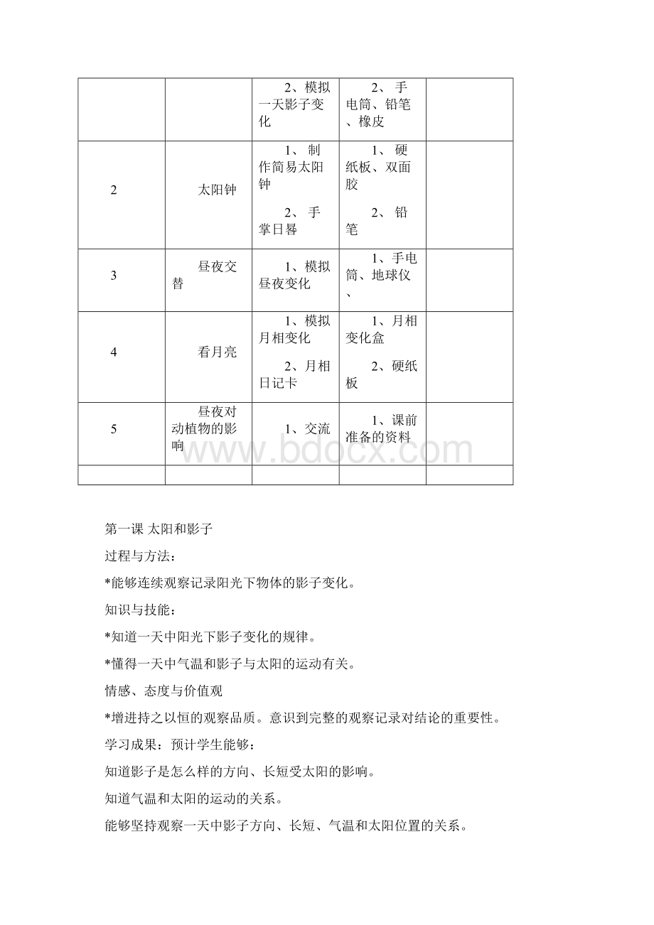 苏教版五年级科学上册教案全集Word格式.docx_第3页