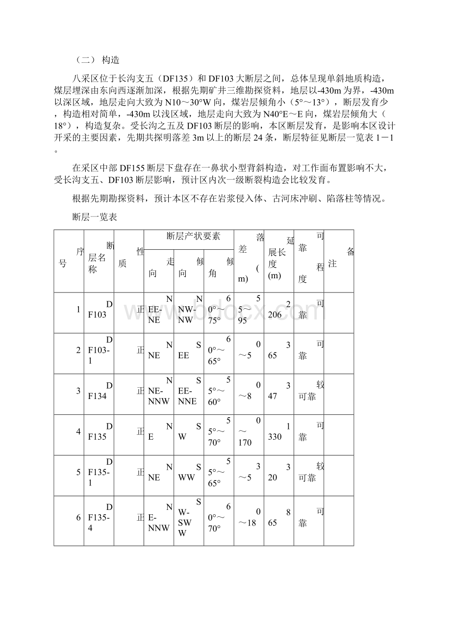 驿煤矿八采区设计说明书Word文件下载.docx_第3页