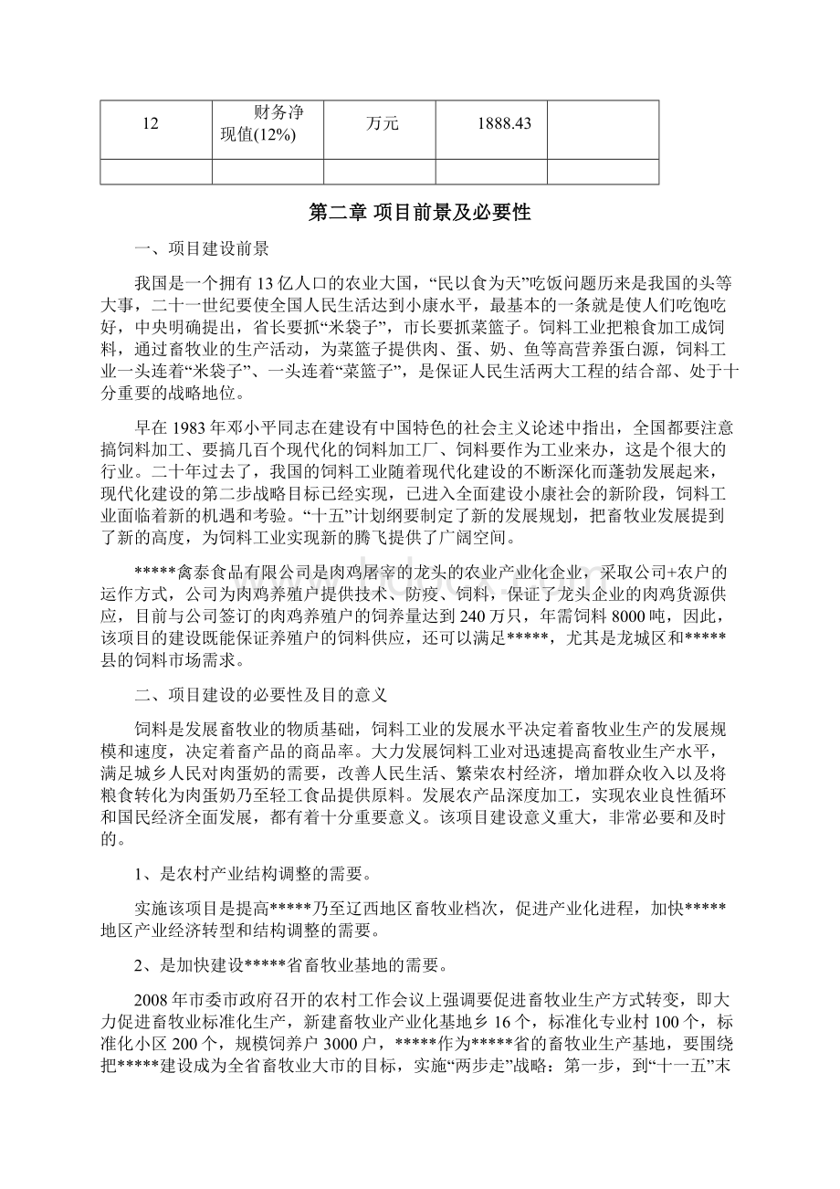 强烈推荐年产3万吨畜牧饲料生产厂建设项目可研报告.docx_第3页