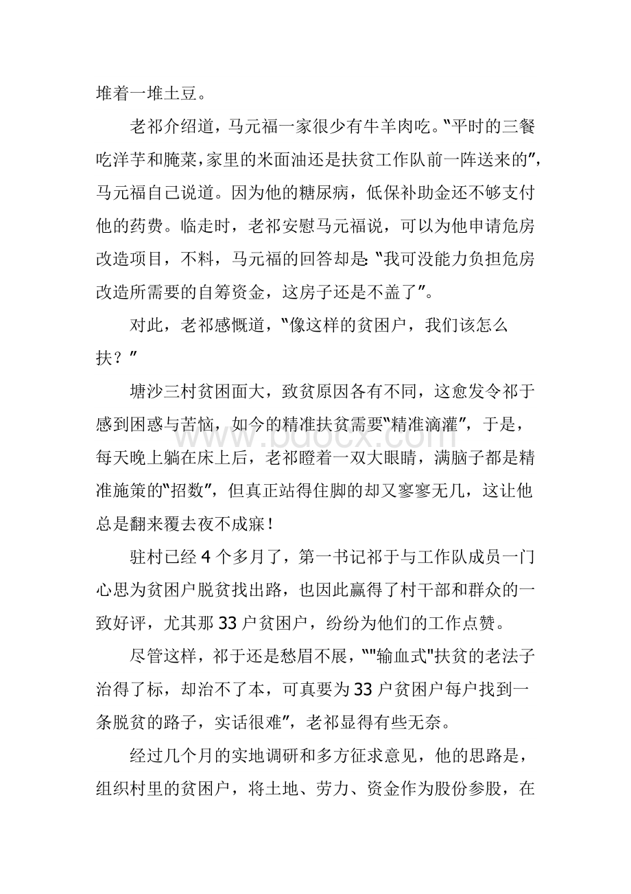 精准扶贫第一书记个人工作案例文档格式.doc_第3页