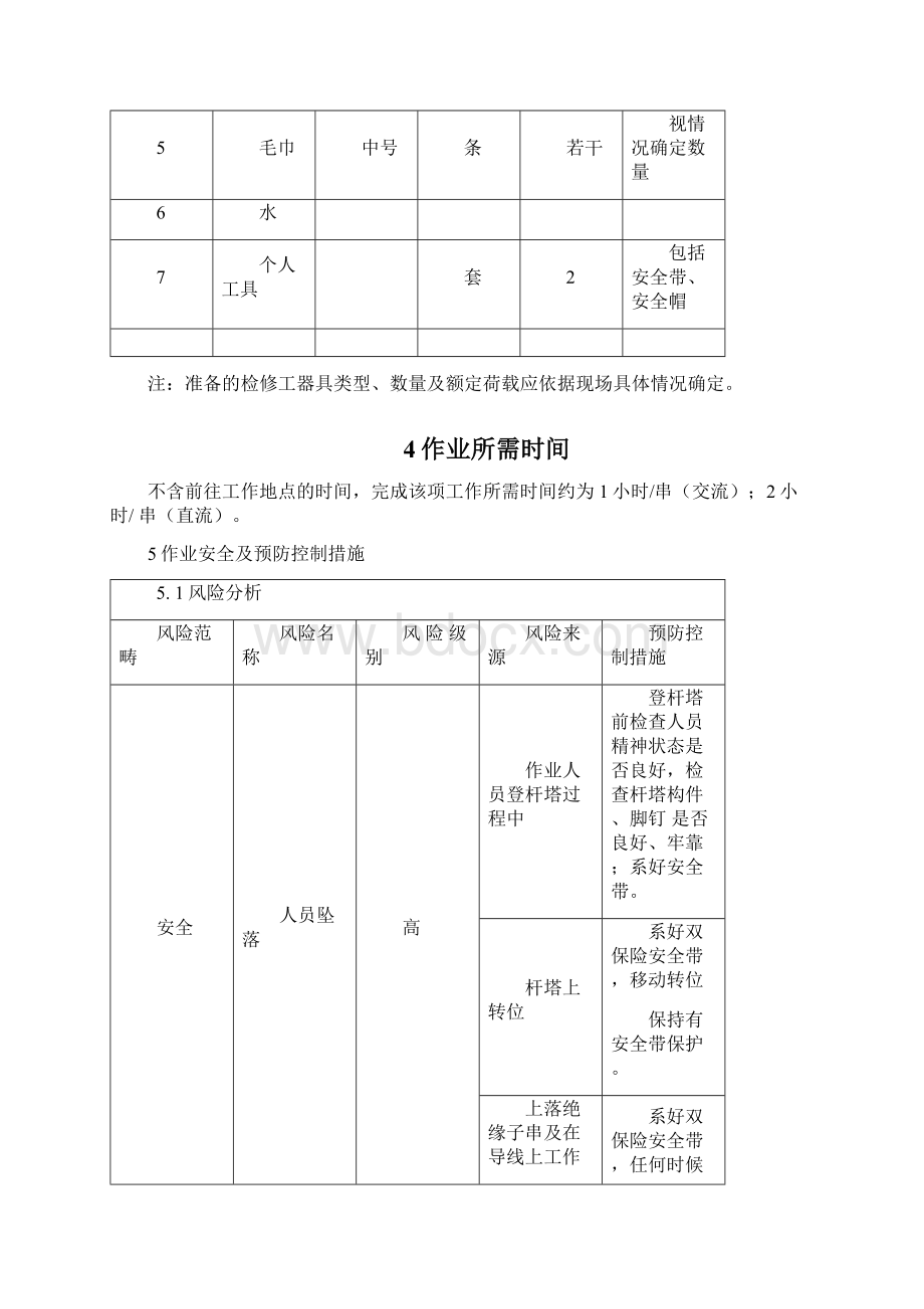 停电清扫绝缘子作业指导书doc.docx_第3页