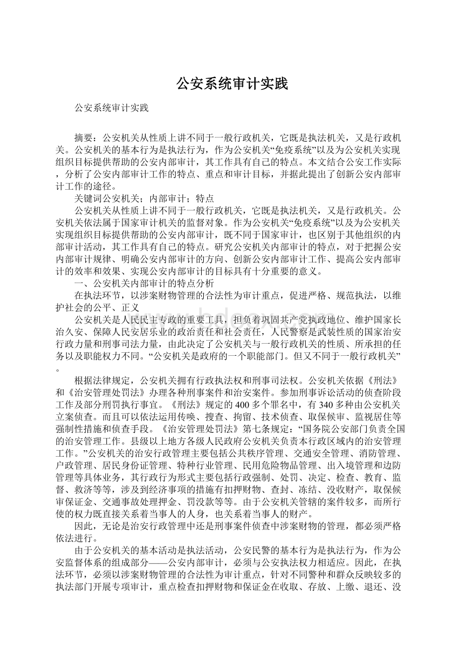 公安系统审计实践.docx