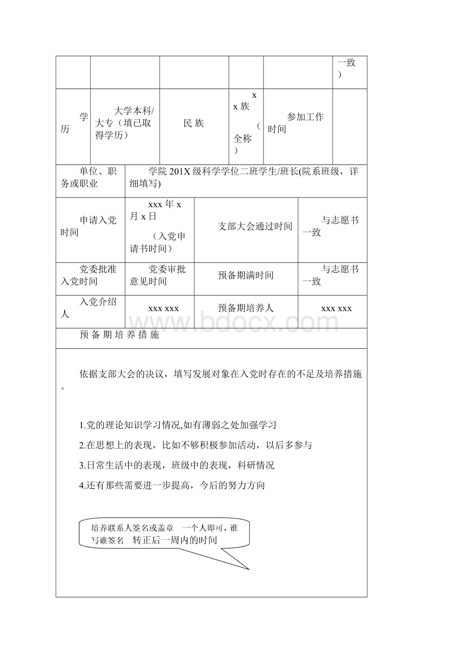 中国共产党预备党员考察表文档格式.docx_第2页