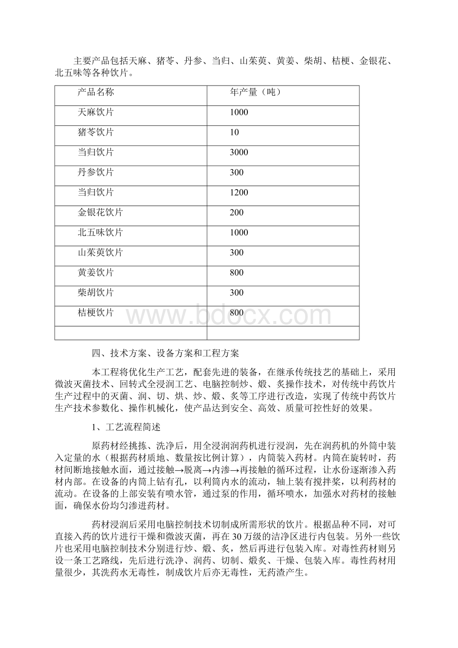 中药饮片生产加工项目投资建设商业计划书.docx_第3页