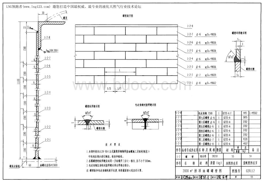 立方m3拱顶油罐装配图罐体图盘梯图_.pdf_第3页