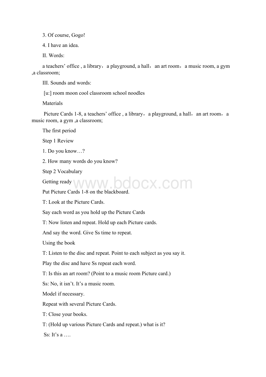 新版开心学英语四年级英语下册教案全册Word文件下载.docx_第2页