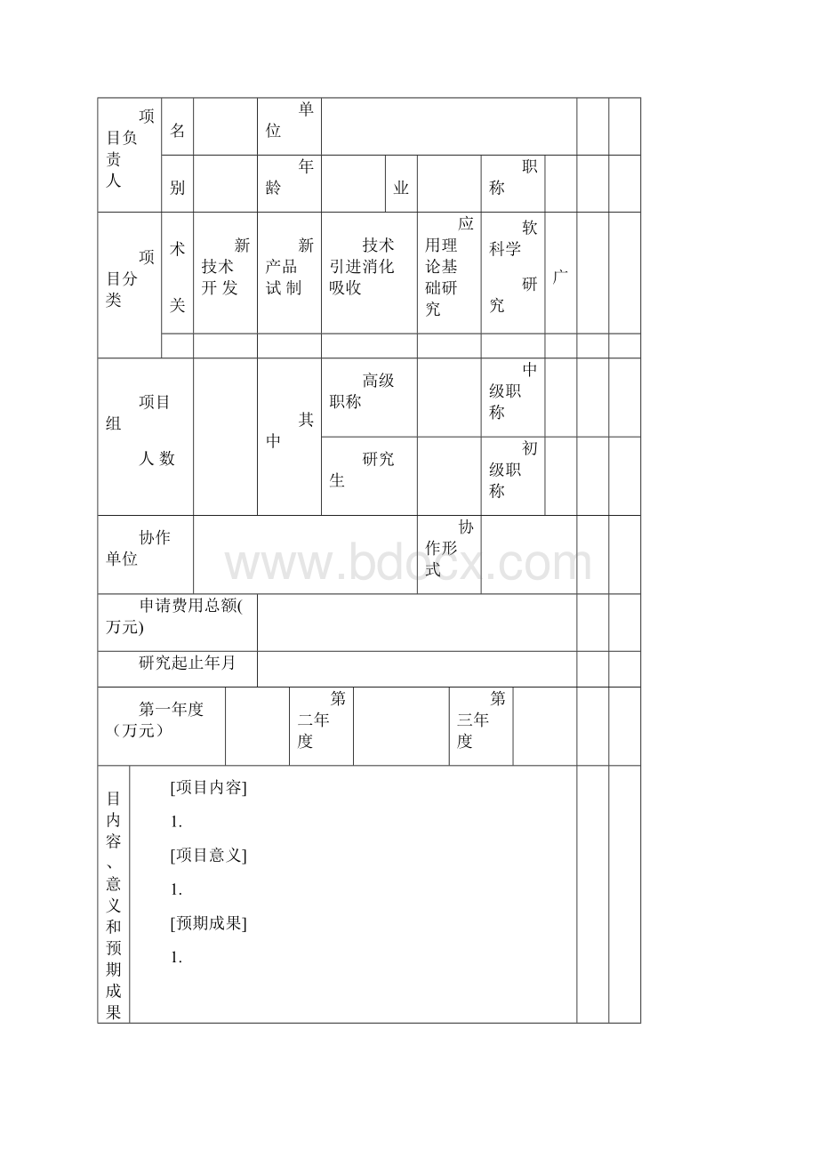 科技项目申请书科技项目可行性研究报告模板.docx_第2页