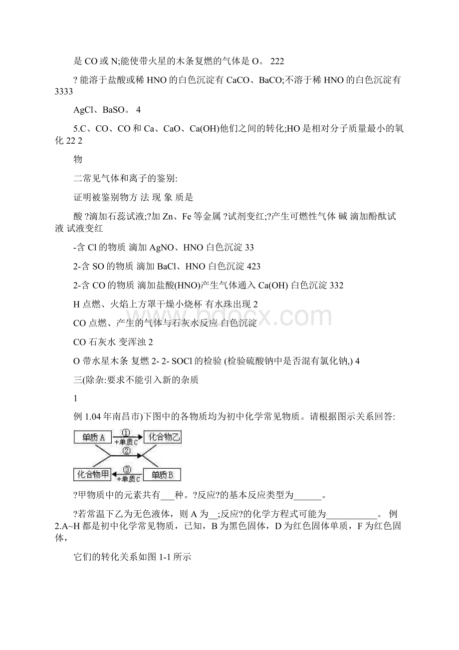 初中化学推断文档格式.docx_第2页