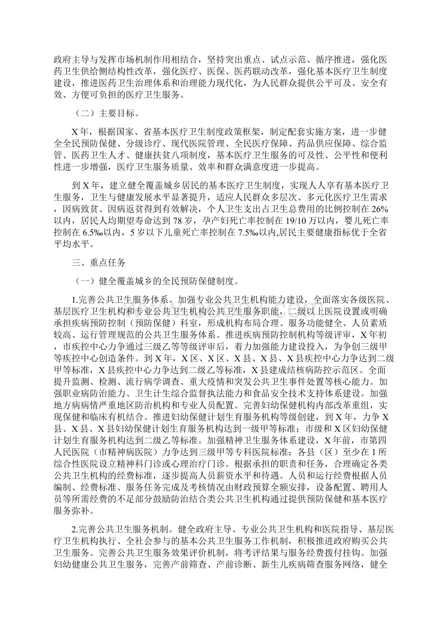 深化医药卫生体制改革规划Word下载.docx_第2页