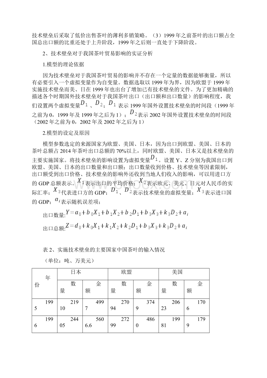 茶叶出口贸易分析Word下载.docx_第3页