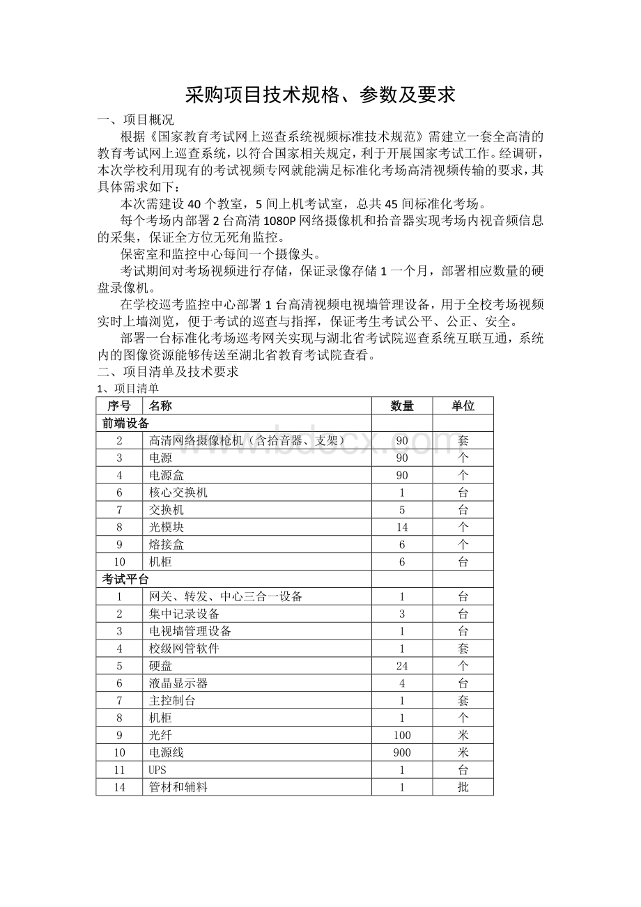 三峡旅游职业学院考试巡查系统招标方案(1).docx_第1页