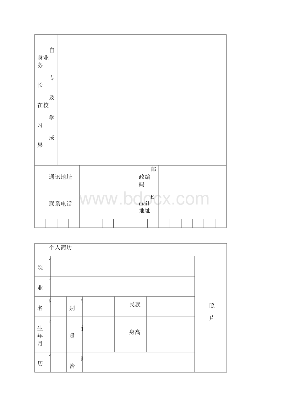 北京幼升小儿童简历模板Word格式文档下载.docx_第2页