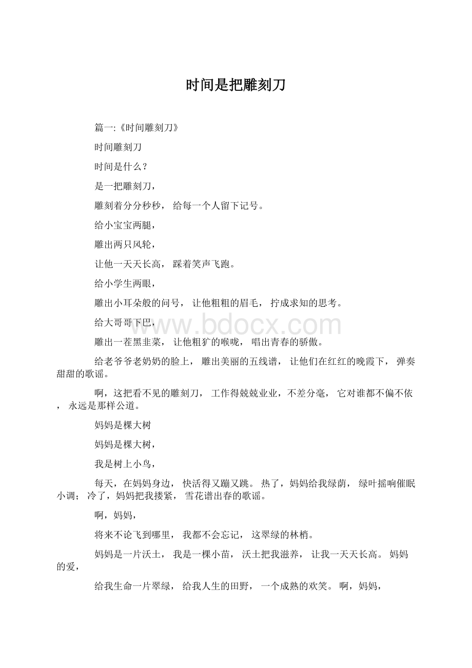 时间是把雕刻刀Word格式.docx