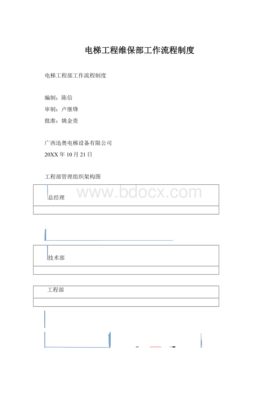 电梯工程维保部工作流程制度Word文档格式.docx_第1页