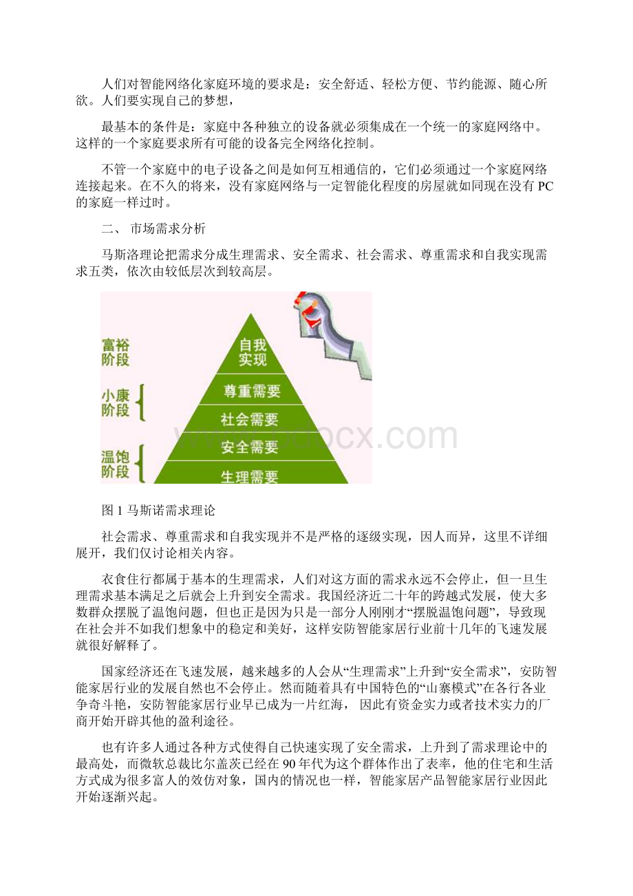 终稿XX智能家居产品平台开发建设项目商业计划书.docx_第3页