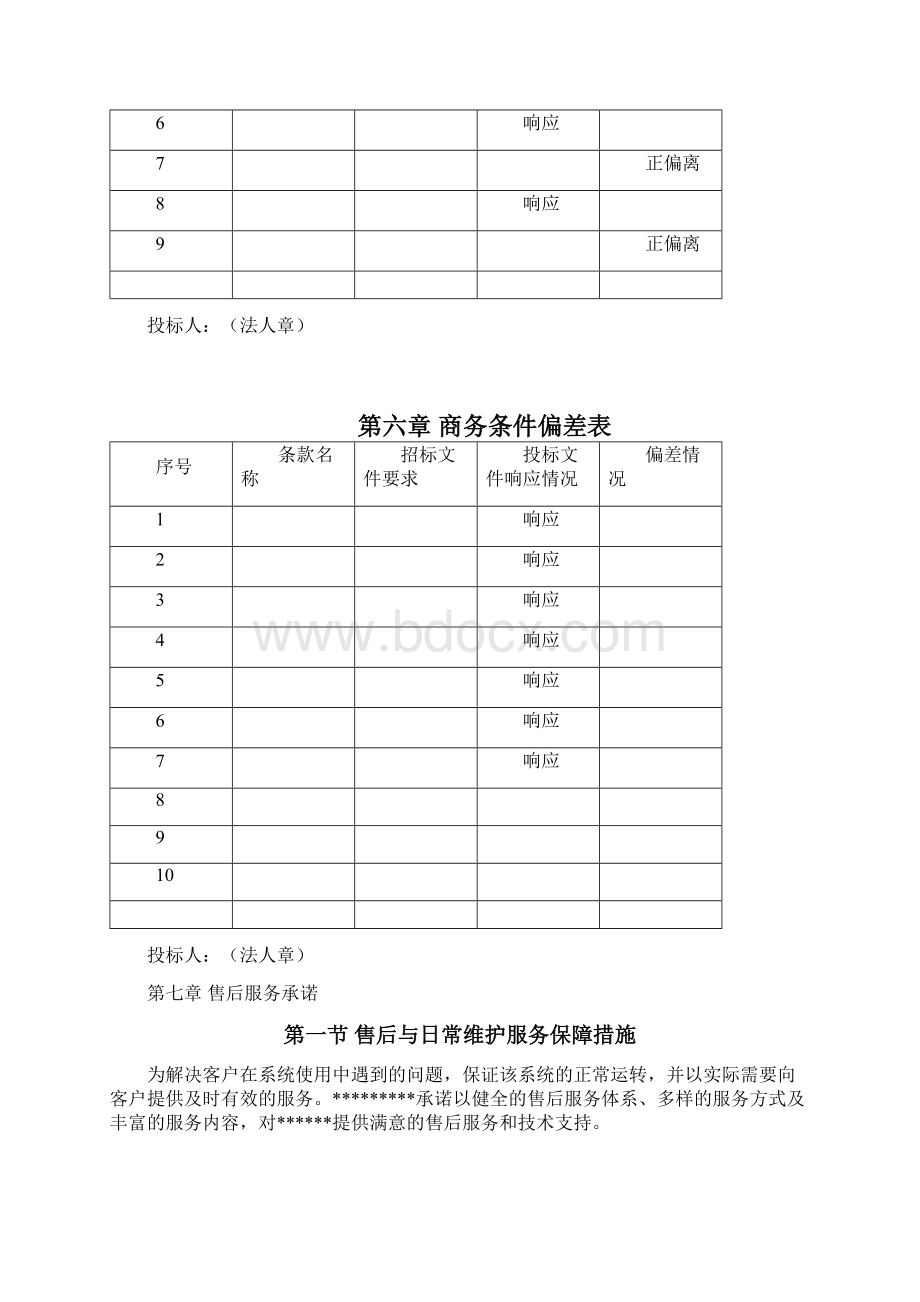 最经典的投标书通用模板Word格式.docx_第3页