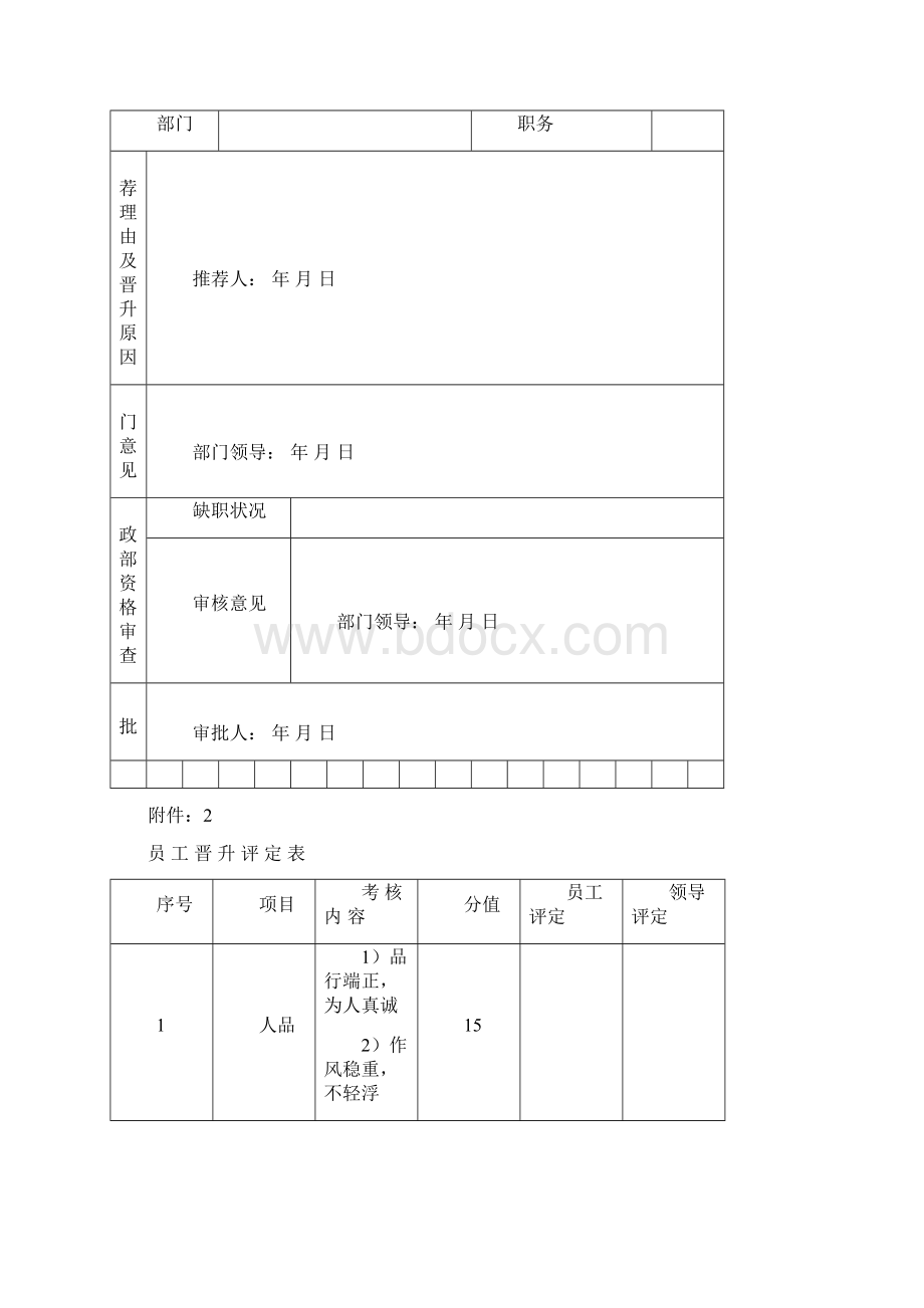 员工晋升晋级管理办法Word下载.docx_第3页