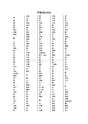 汉语水平词汇与汉字等级大纲_精品文档.doc