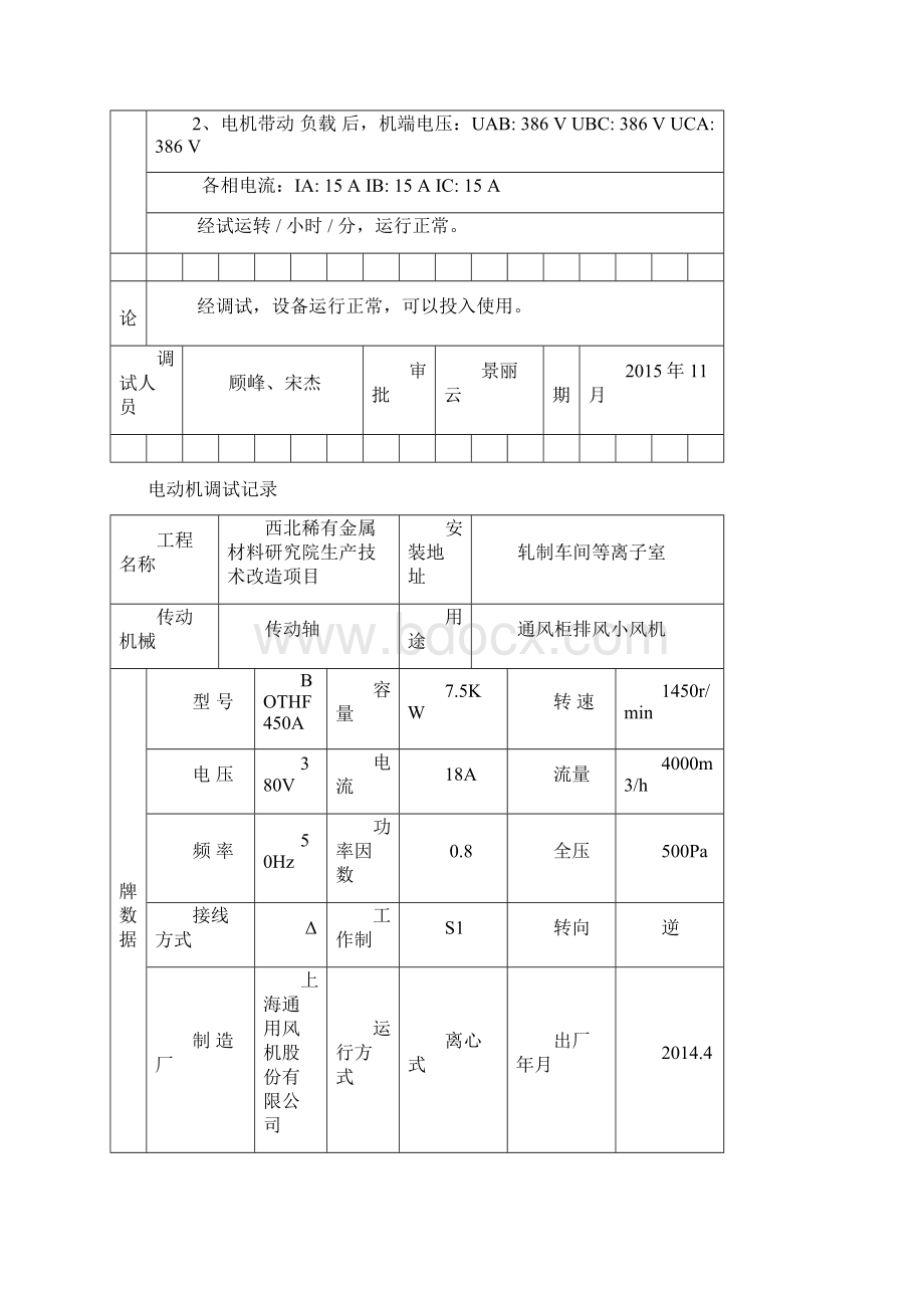 电机调试记录Word格式.docx_第3页