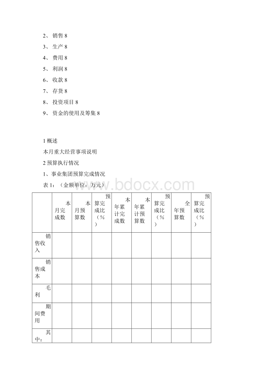 事业集团经营分析报告模板.docx_第2页