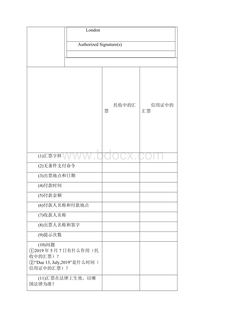 习题一国际结算中的票据17页word资料Word文档下载推荐.docx_第2页