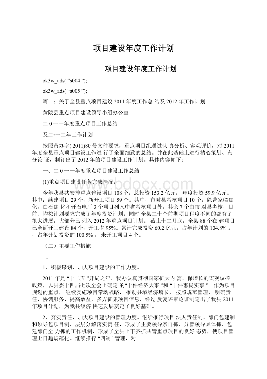 项目建设年度工作计划.docx_第1页