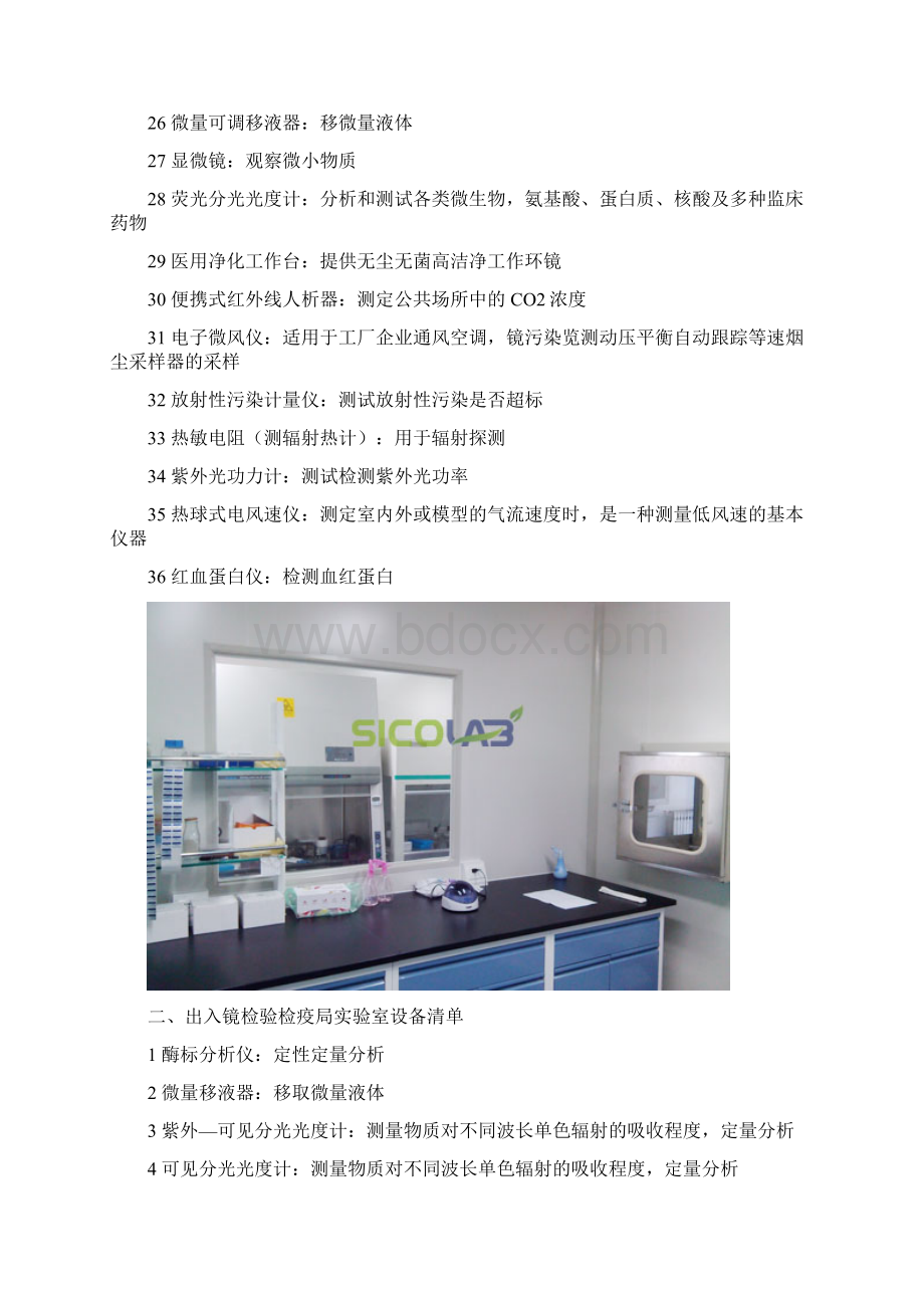 常见实验室仪器设备清单附实验室图精品文档.docx_第2页