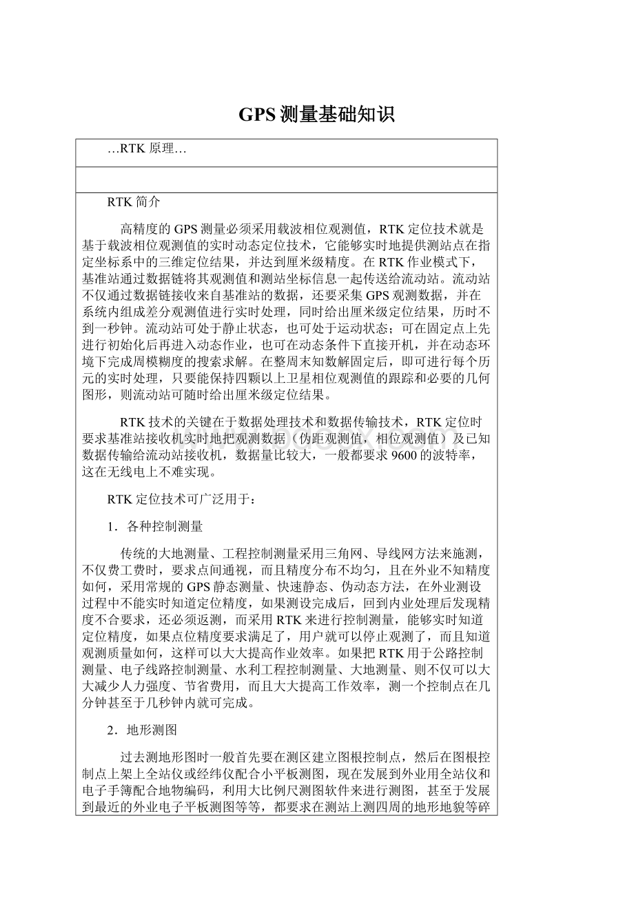 GPS测量基础知识Word格式文档下载.docx