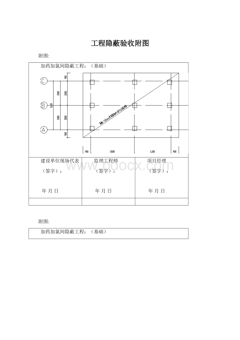 工程隐蔽验收附图Word下载.docx