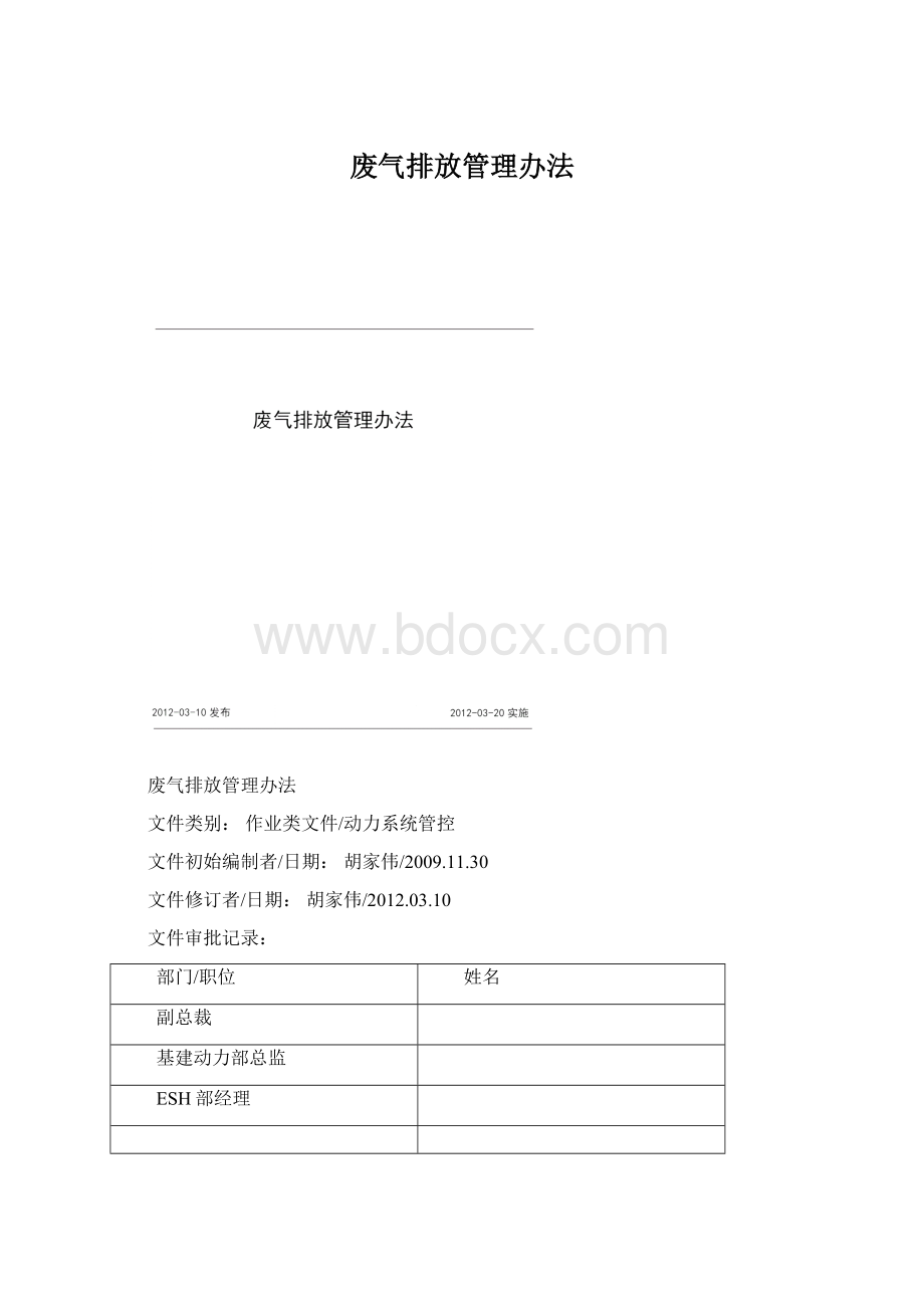 废气排放管理办法Word格式文档下载.docx