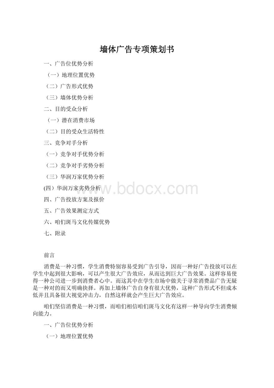 墙体广告专项策划书.docx