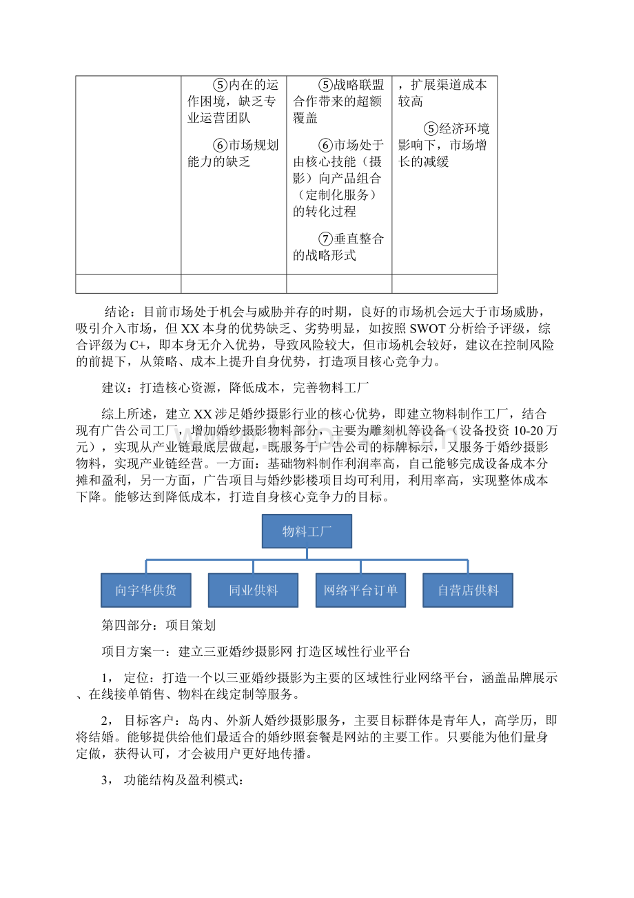 婚纱摄影项目分析方案Word格式文档下载.docx_第3页