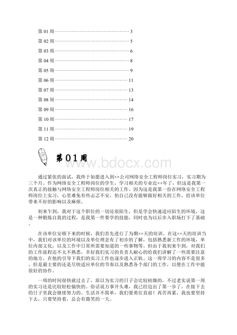 网络安全工程师岗位实习周记原创范文Word文档格式.docx_第2页