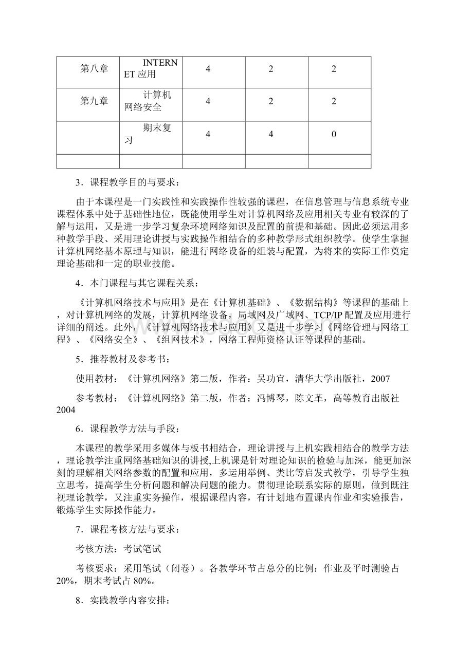 计算机网络技术与应用教学大纲.docx_第2页