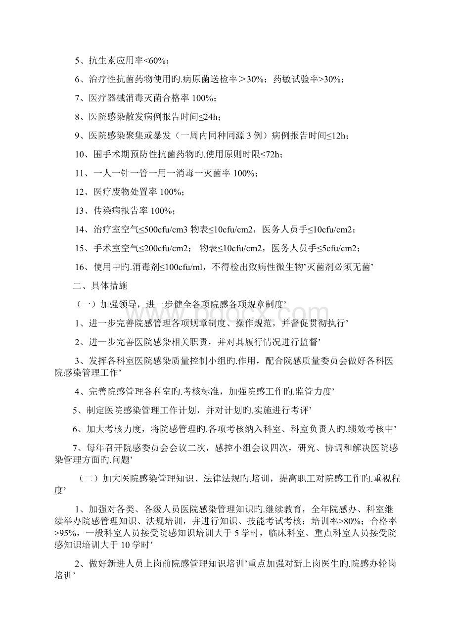 医院感染质量管理与持续改进工作规划方案.docx_第3页