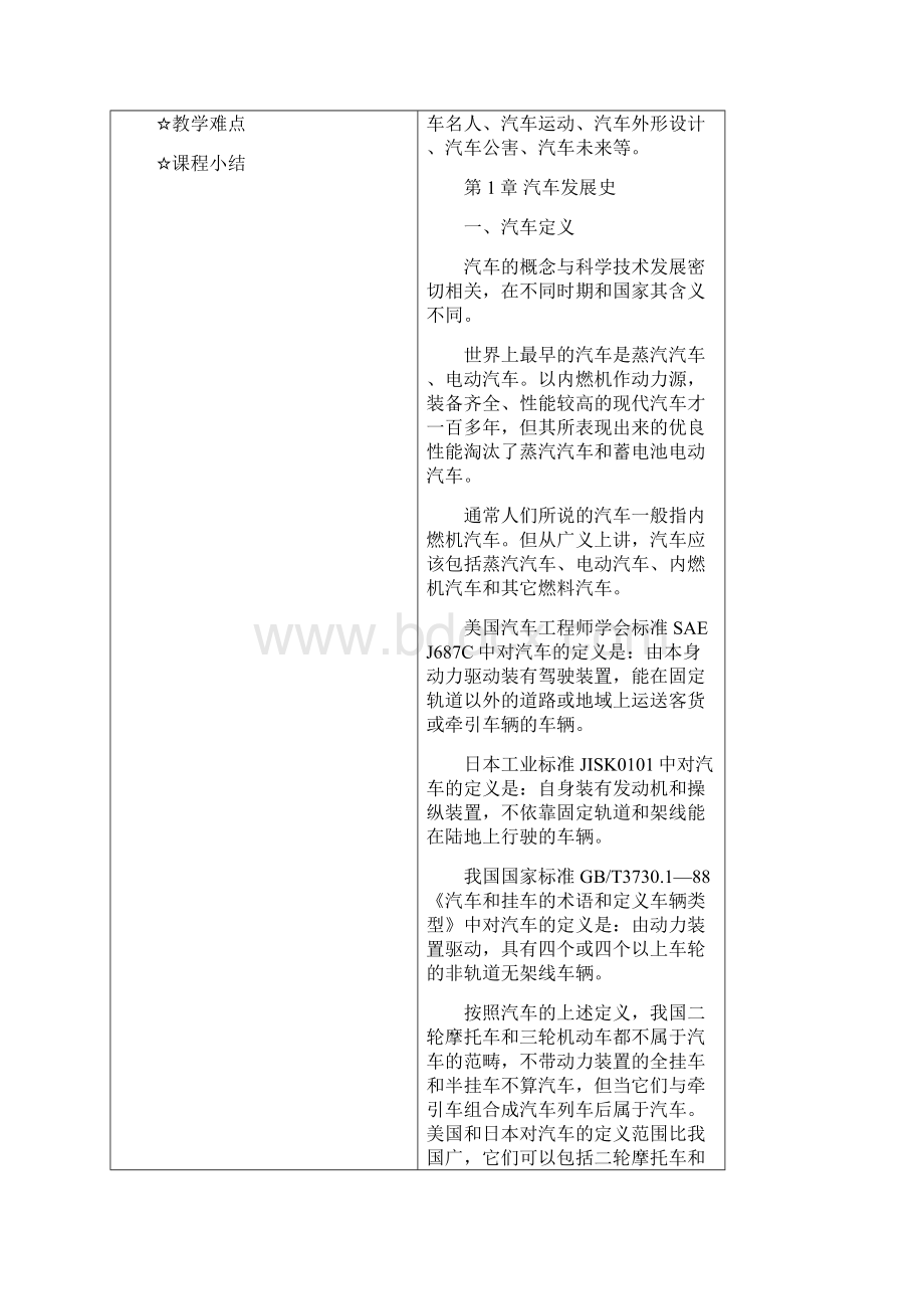 教案1汽车地位教材Word格式文档下载.docx_第2页