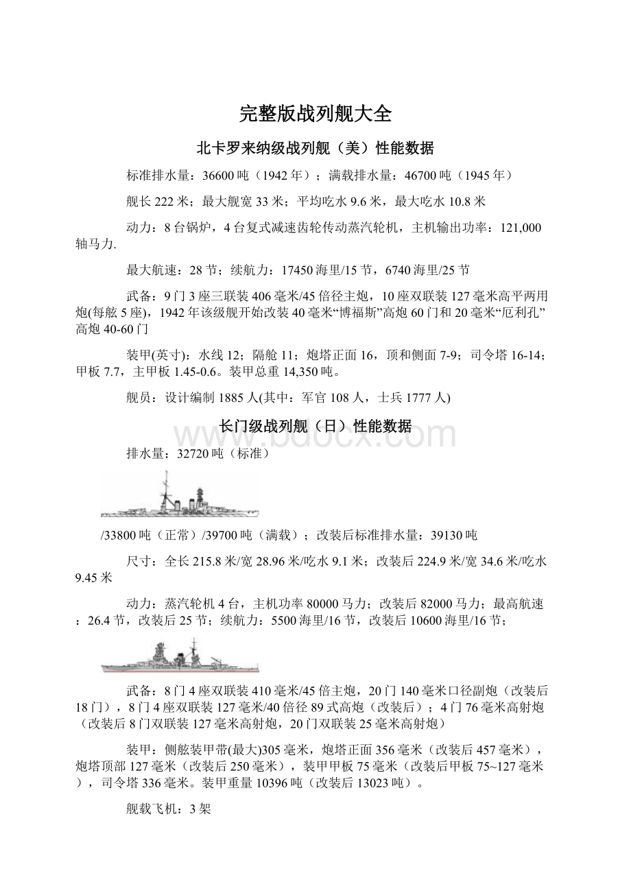 完整版战列舰大全文档格式.docx_第1页