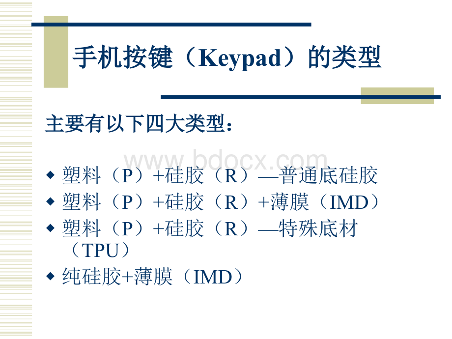 手机按键加工工艺流程与产品介绍按键_.ppt