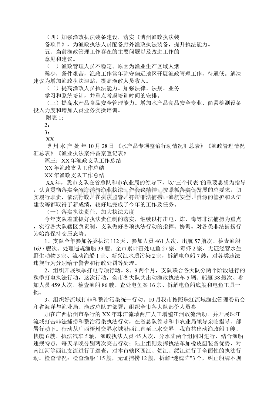 渔政站个人工作总结文档格式.docx_第3页