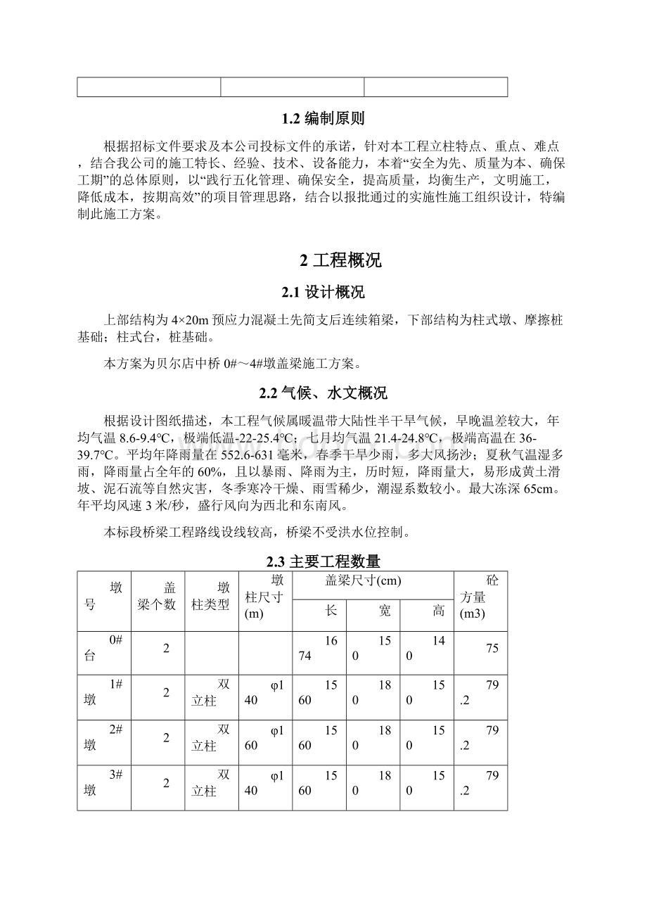 盖梁施工方案抱箍法Word文件下载.docx_第2页