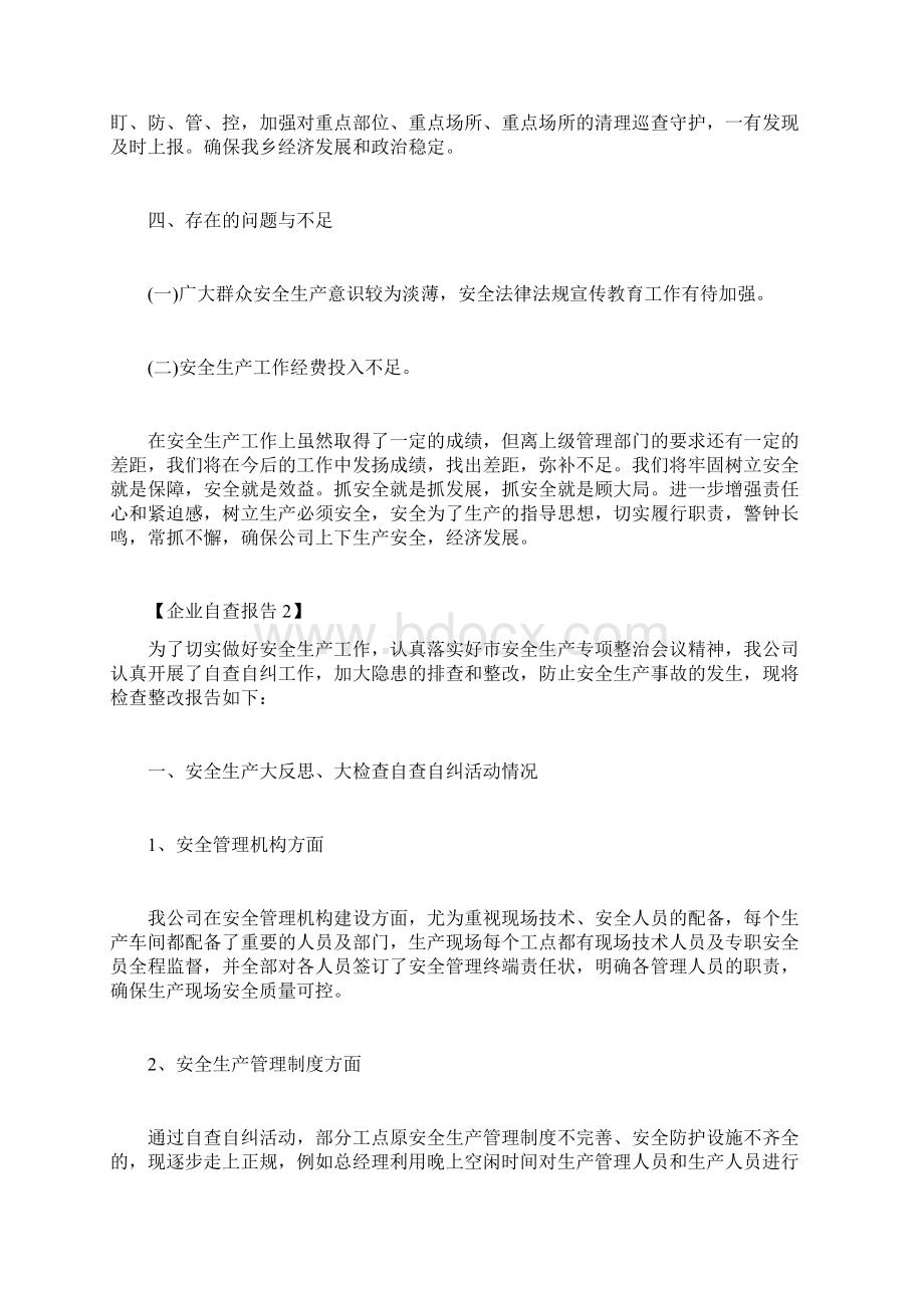 最新自查报告范本模板道路运输企业自查报告Word文档下载推荐.docx_第3页