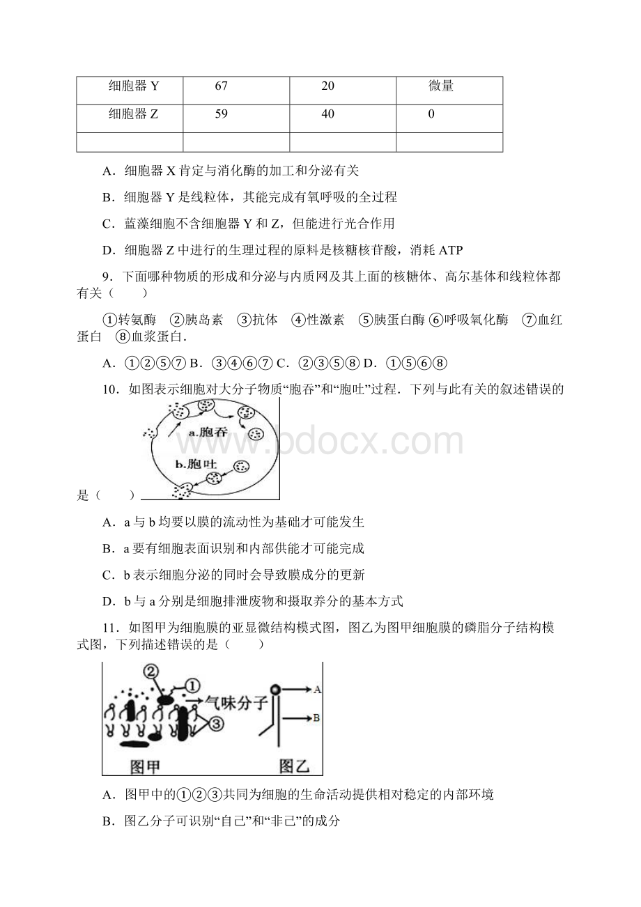 生物福建省宁德市霞浦一中届高三上学期期中解析版.docx_第3页