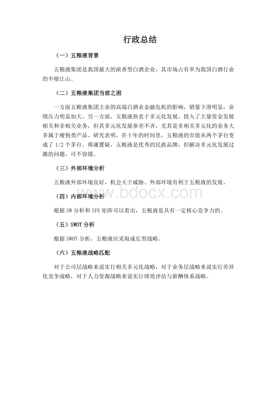 五粮液集团战略策划书文档格式.docx_第1页