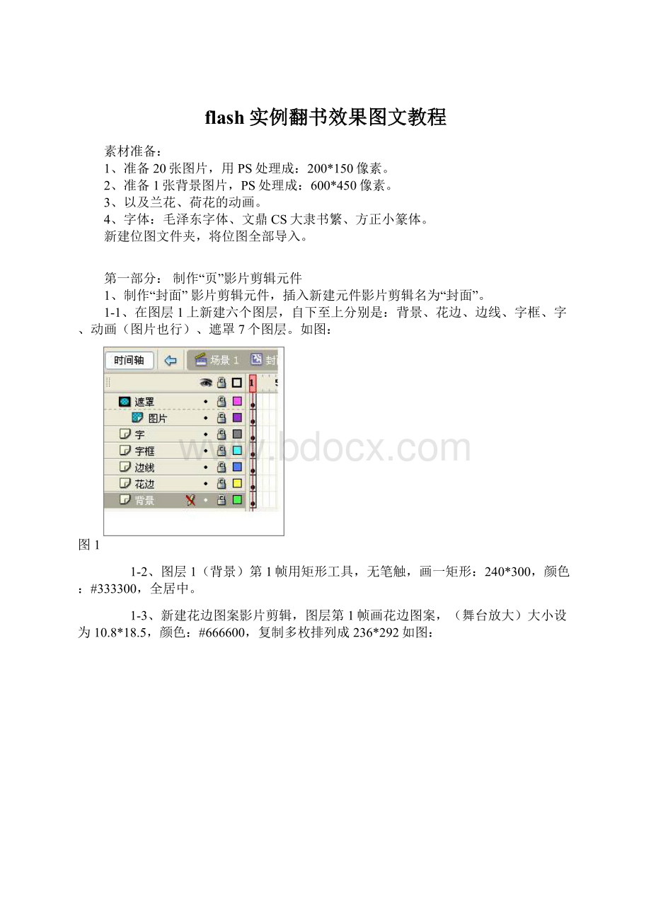 flash实例翻书效果图文教程Word格式文档下载.docx_第1页